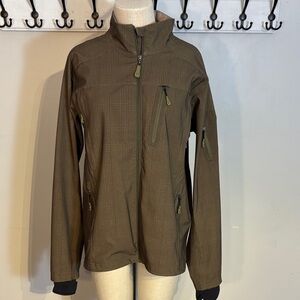 Men's Olive Plaid Lightweight technical Jacket by Lululemon.